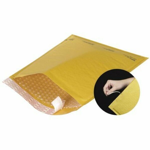 Bsc Preferred 4 x 8'' Kraft #000 Self-Seal Bubble Mailers w/Tear Strip, 25PK B851SSTT25PK